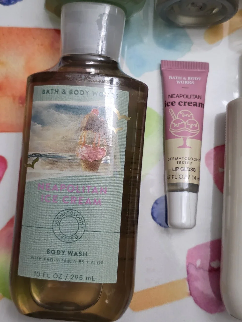Bath & Body Works Neapolitan Ice Cream Set 6 Piece Body Care Gift New RARE